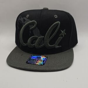 Black and Gray Cali Snapback Hat